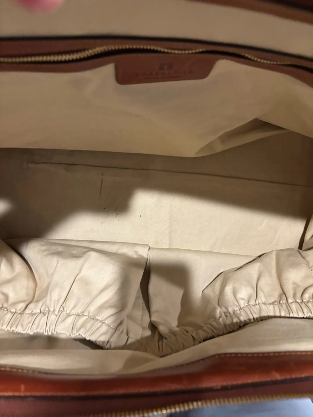 Trafalgar Olive Green and Brown Leather Trim Weekender duffle Bag